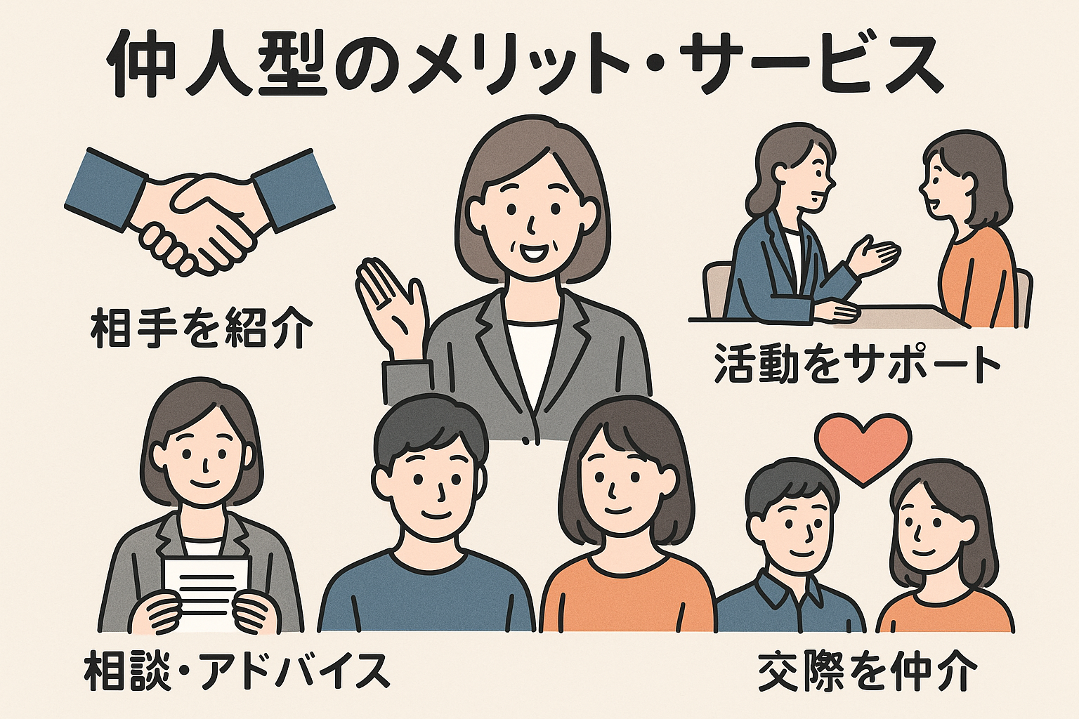 仲人型 メリット サービス