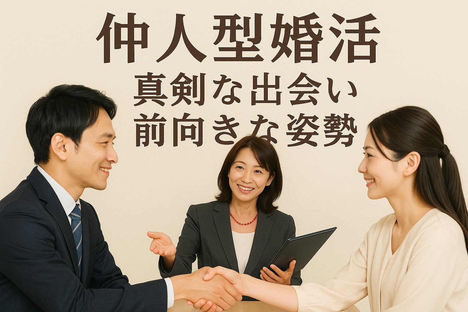 仲人型婚活 真剣な出会い 前向きな姿勢