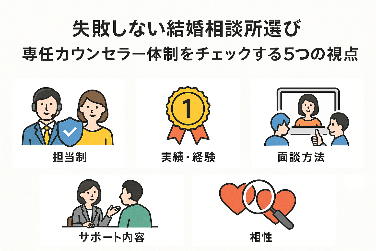 仲人型結婚相談所の成功戦略:専任カウンセラーの手厚い支援で理想の結婚を掴む|セクション画像