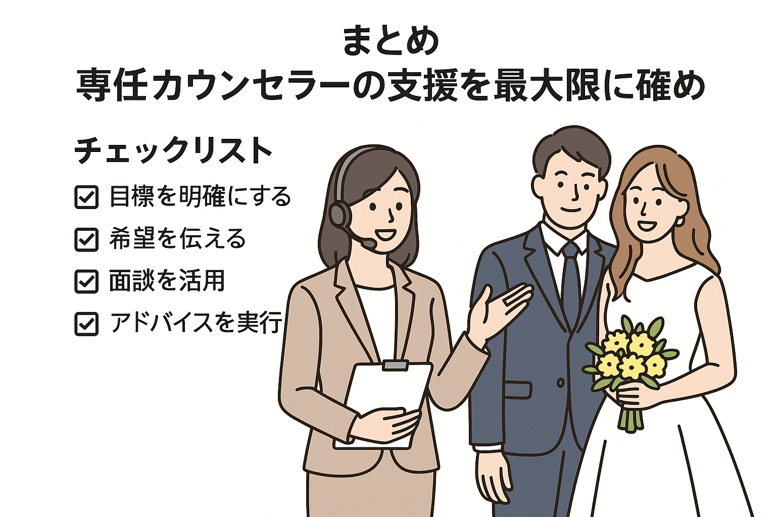 仲人型結婚相談所の成功戦略:専任カウンセラーの手厚い支援で理想の結婚を掴む|セクション画像