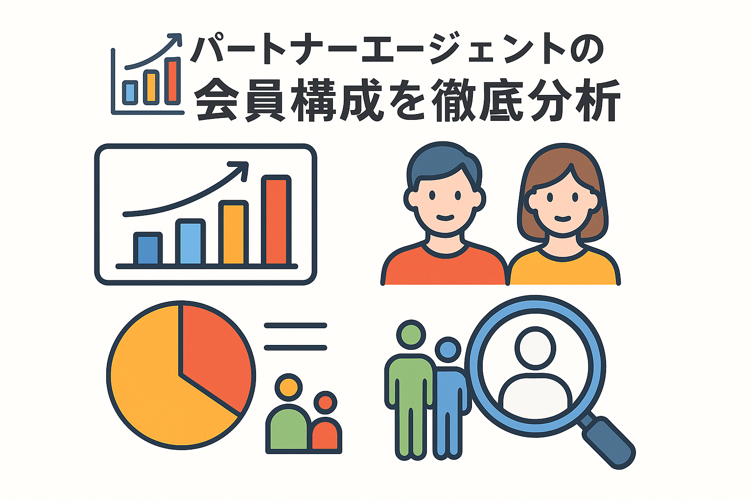 パートナーエージェントの男女比と年代比率｜会員属性と利用者層を徹底解説｜セクション画像