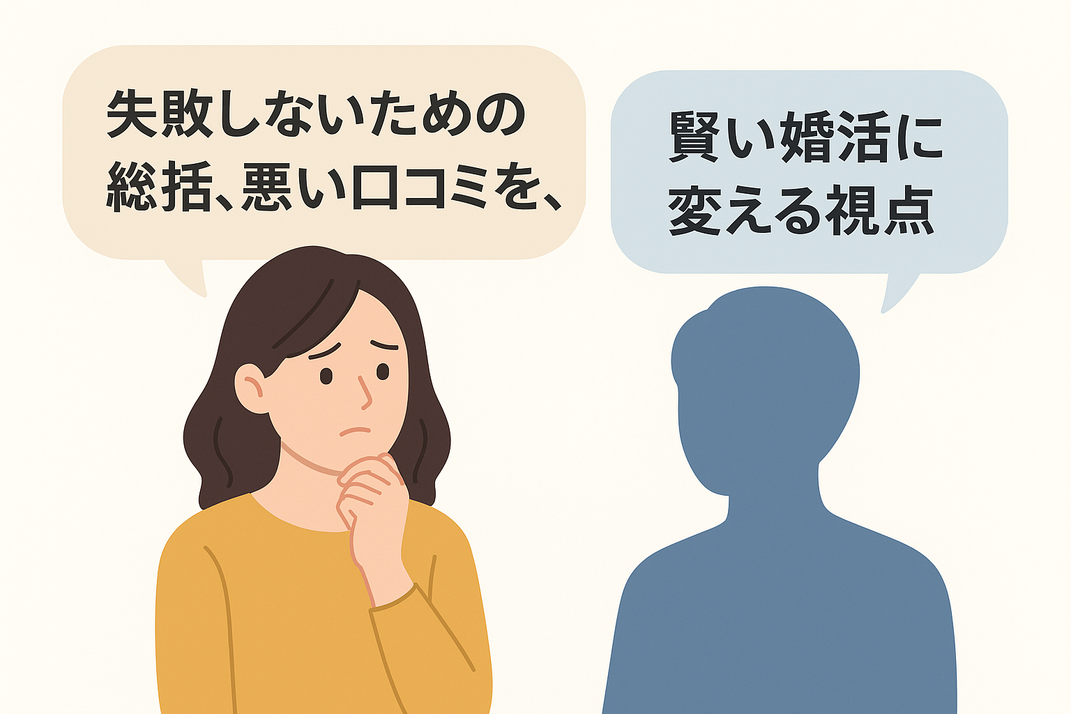 【徹底比較】IBJメンバーズとゼクシィ縁結びエージェントの「悪い口コミ」から学ぶ！失敗しないための8つの注意点と賢い選び方｜セクション画像