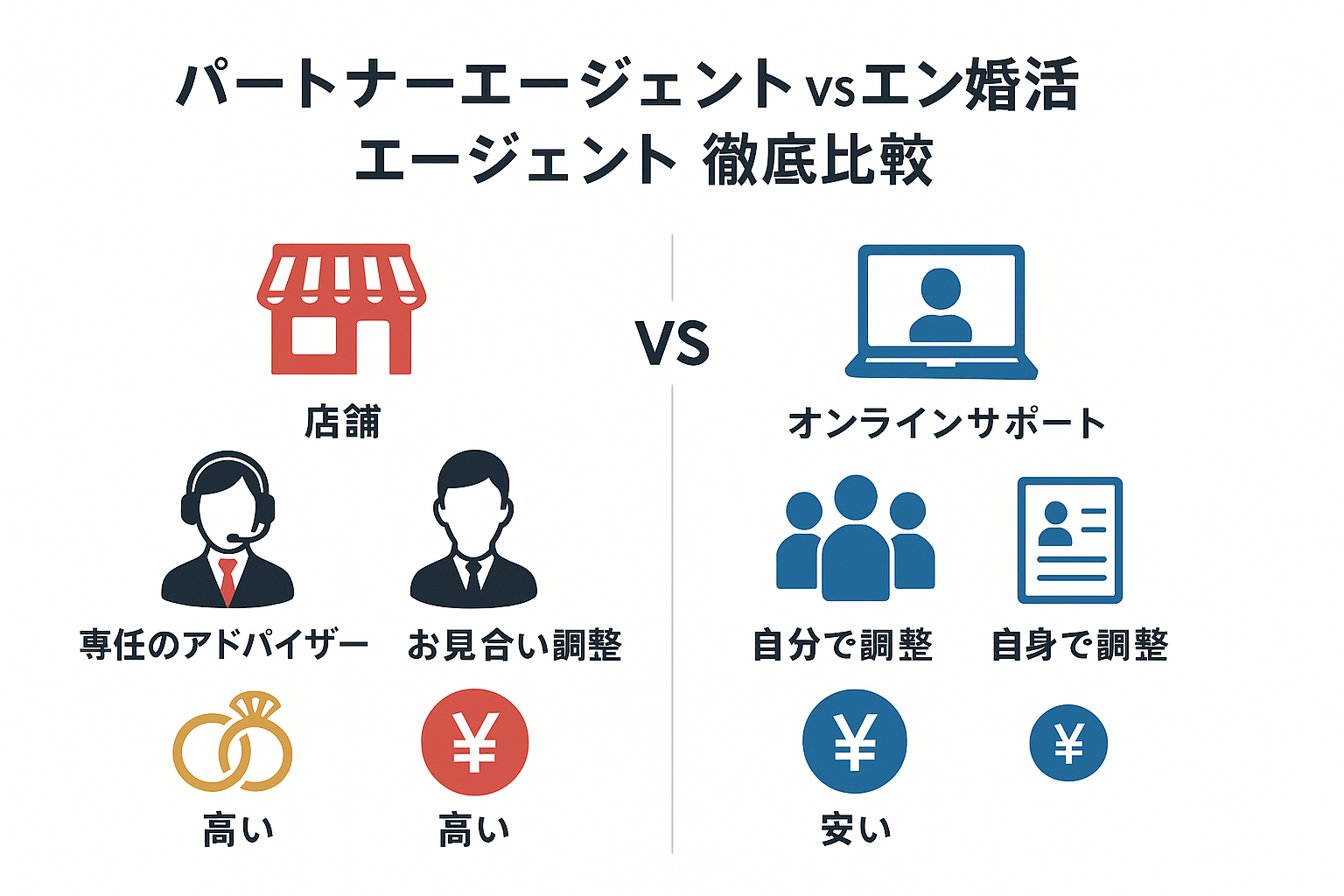 【良い口コミ多数!】高評価が証明する結婚相談所の魅力とは?パートナーエージェントとエン婚活で安心の婚活を徹底比較|セクション画像