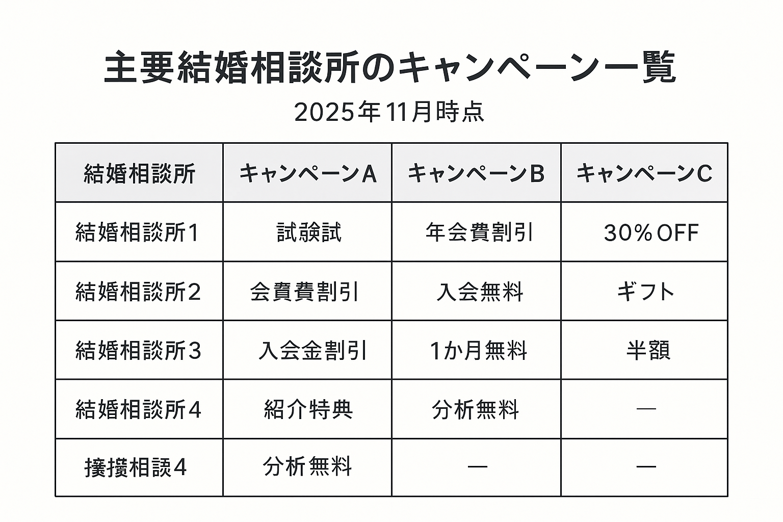 【2025年11月最新】大手結婚相談所のキャンペーン・割引情報一覧!費用をお得に抑える賢い婚活の始め方と成功データ分析|セクション画像