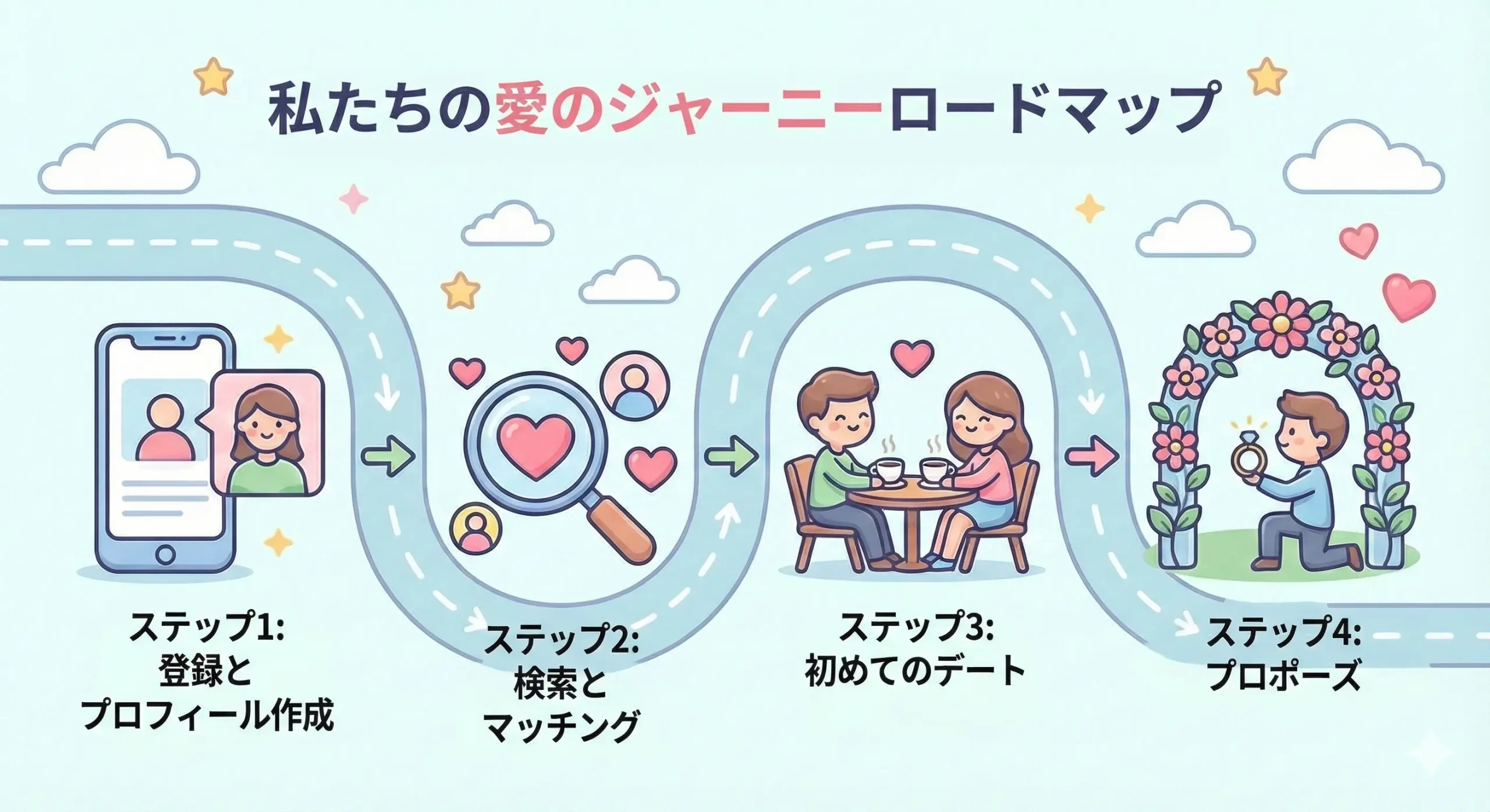 入会から成婚退会までの具体的な流れ