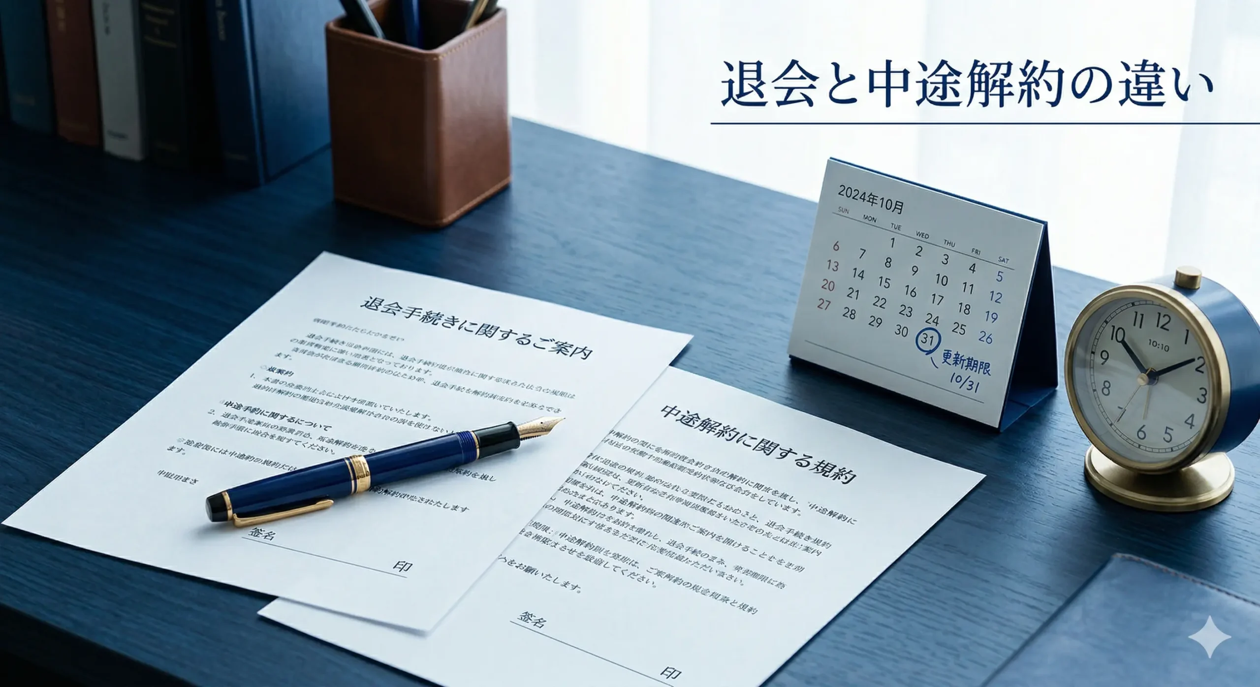 フィオーレの「退所」とは？退会や中途解約との違い