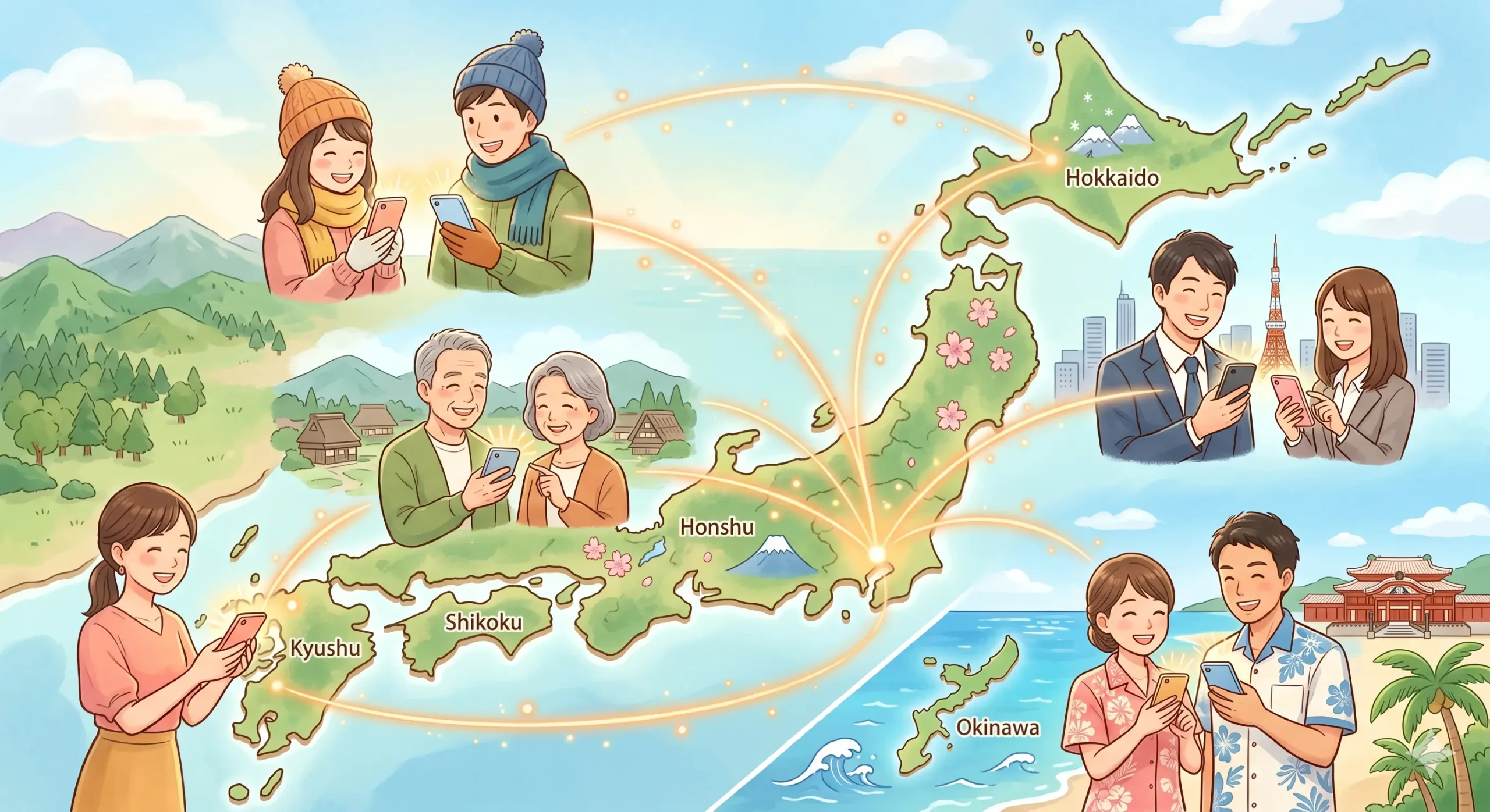 エンジェルの対応エリアは？地方在住でも使いやすい理由