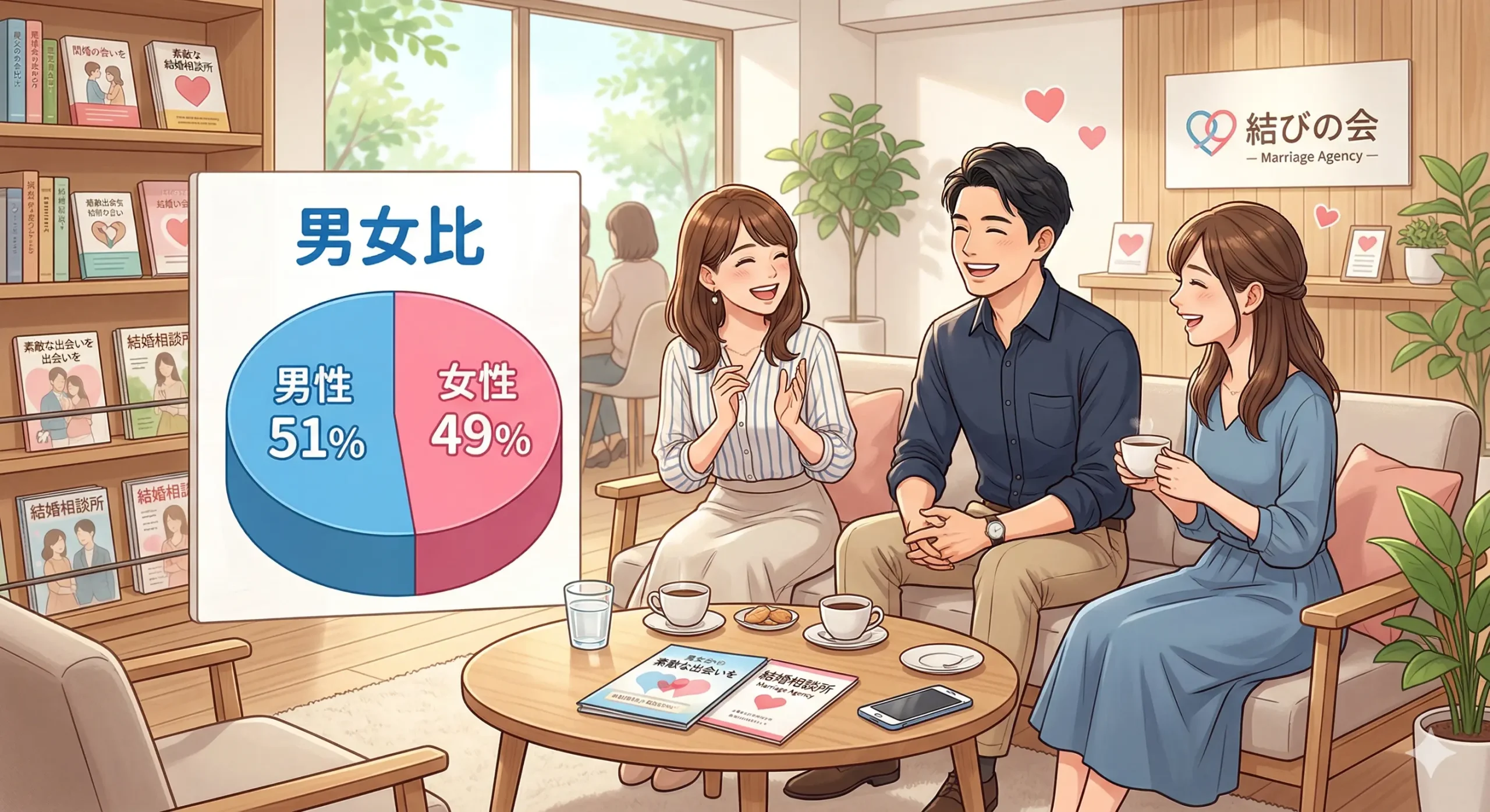 クラブ・マリッジの男女比：女性がやや多い環境での婚活戦略